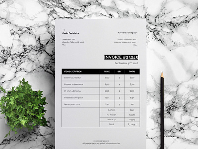 Formal Invoice Template