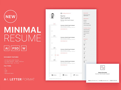 Free Clean Minimal Curriculum Vitae Template free free resume template freebies resume