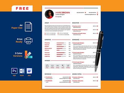 Free Infographic CV Template doc free free cv template free resume free resume template freebie freebie psd freebies photoshop psd resume template