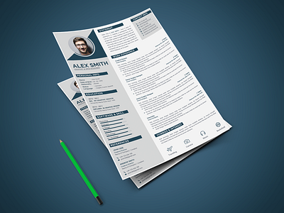 Free Modern Curriculum Vitae Template by Andy Khan on Dribbble