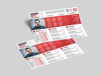 Free Landscape Resume Template free free cv free cv template free resume free resume template freebie freebie psd freebies photoshop psd resume template