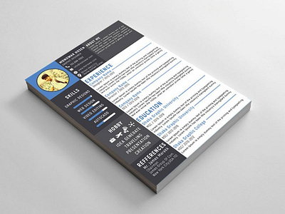 Free Creative Curriculum Vitae Template free free cv free cv template free resume free resume template freebie freebie psd freebies photoshop psd resume template