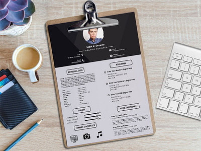 Free Minimal Curriculum Vitae Template free free cv free cv template free resume free resume template freebie freebie psd freebies photoshop psd resume template