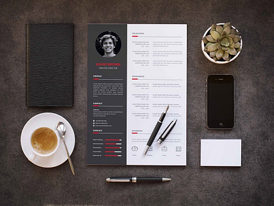 Free Modern Vector Resume Template free free cv free cv template free resume free resume template freebie freebies resume template