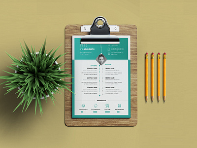 Free infographic CV/Resume template