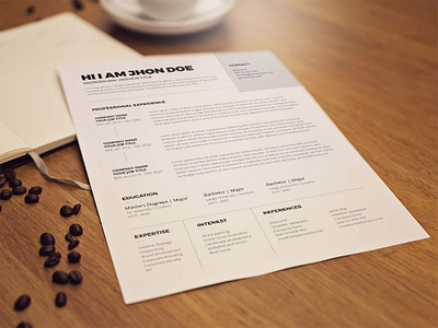 Free Hospitality Curriculum Vitae Template