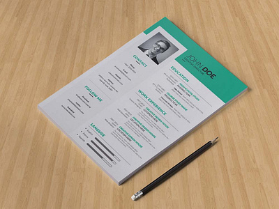 Free Vector Resume Template for any Job Opportunity free free cv free cv template free resume free resume template freebie freebies resume template