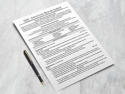 Free Executive Resume Template (CEO, CIO, CTO) doc free free cv free cv template free resume free resume template freebie freebies resume template