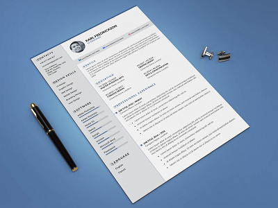 Free Resume Template with Cover Letter