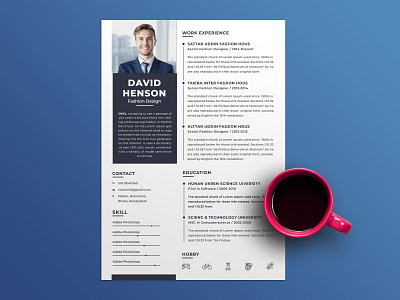 Free Modern PSD Resume Template free free cv free cv template free resume free resume template freebie freebies psd resume template