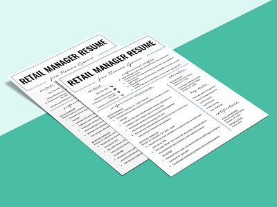Free Retail Manager Resume Template doc free free cv free cv template free resume free resume template freebie freebies resume template
