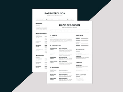 Free Multiple Format Resume Template design free free cv free cv template free resume free resume template freebie freebies resume template