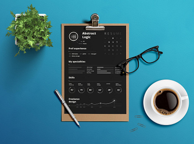 Free Creative Black Resume Template free free cv free cv template free resume free resume template freebie freebies psd resume template