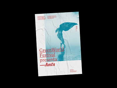GreenWorld Festival: Ants Poster artdirection cartel graphic design minimal poster poster design typography