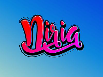 Niria design icon illustration illustrator cc photoshop typography art vector