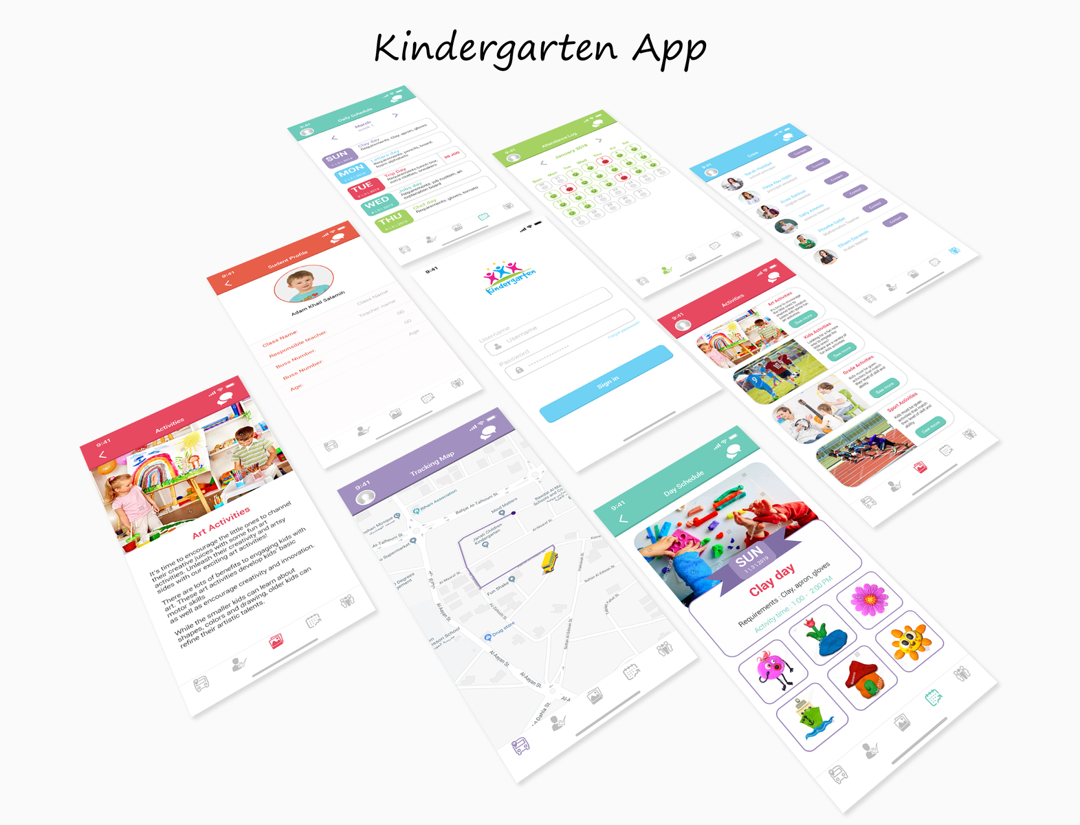 Kindergarten App By Maram AbuHilal On Dribbble   2 4x 