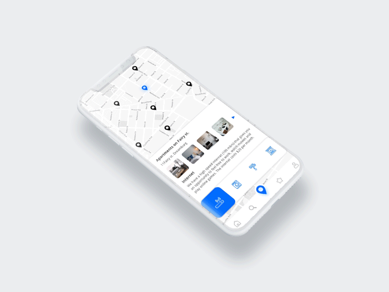 Apartment search app animation app appartment design interface ios map mobile mobile animation mobile app mobile app design search ui ui ux