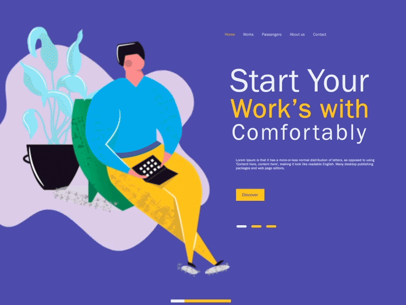 Startup Web Design | Landing page after effect animation branding character cleaning company cleaning service design gif illustration interface landing page landing page ui loop motion scroll scrolling ui user interface vector