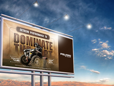 Billboard advertisement branding design