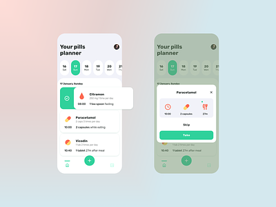 Pills planner add app app design application application design design figma health healthy medication notification pills planner schedule app ui ux