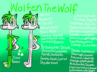 Wolfen The Wolf Refrence - Speedpaint character characterdesign design illustration originalcharater reference speedpaint