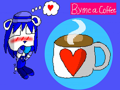 Ko Fi Support character characterdesign coffee design illustration ko fi originalcharater pixel art support