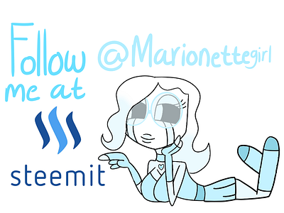Follow Me At Steemit Marionettegirl character illustration originalcharater stemmit support
