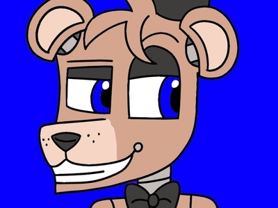 Bust Shot of Freddy Fazbear Speedpaint character fanart illustration speedpaint