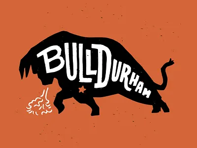 Bull Durham! branding cartoonist design graphicart graphicdesign hand drawn illustration logo tshirtdesign vector