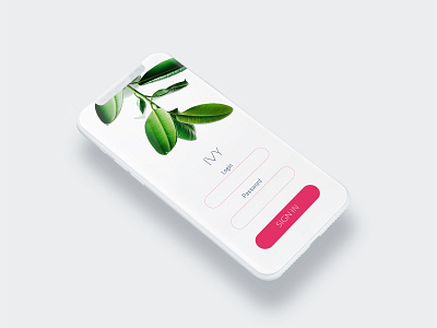 Daily UI 001: Log In apple daily daily ui daily ui 001 iphone mockup plants plants app