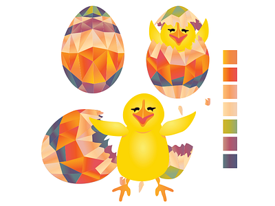 Easter digital easter illustration
