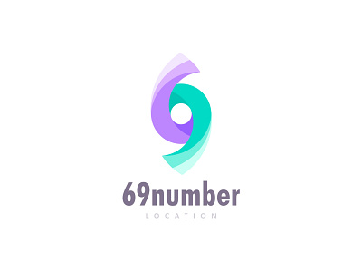 69 number location logo design