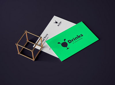 Drinks Business Card Design minimalistic