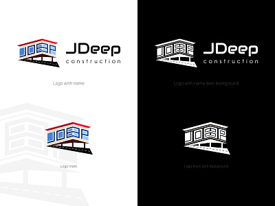 JDeep construction logo app branding color construction construction website design illustration logo real estate ui ux vector web