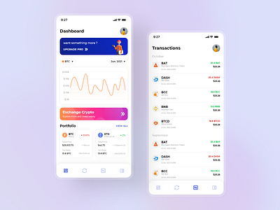 Mobile app - Crypto Wallet