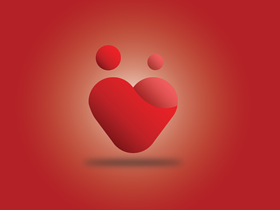 Medical logo heart illustrator logo medical red