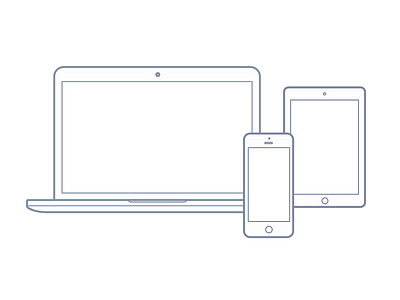 Free vector: Macbook,  Ipad, and Iphone