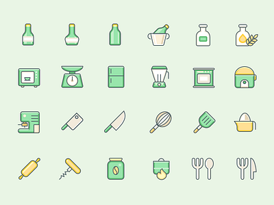 In The Kitchen chef cook icon kitchen tool vector