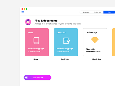 Project & Files management app