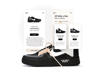 Off-white X Nike 👟 "UI" adidas clean dribbble hypbeast minimalist nike off white shoes ui