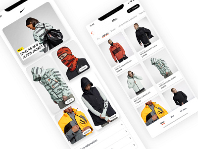 Nike ACG - Outerwear Store UI app clean concept design dribbble jacket minimalist ui ux