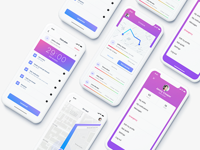 Medical Start-up App branding clean concept startup uidesign uiux ux ux design