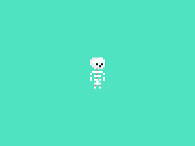 #IDARB addicted flat game idarb illustration pixels skeleton sketch app skull