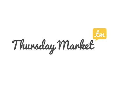 Thursday Market Logo logo typography