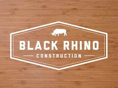 Black Rhino Logo illustration logo