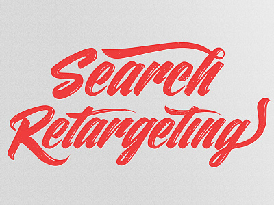Search Retargeting Lettering lettering