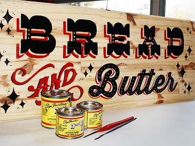 Bread And Butter hand lettering painted sign goodtype handlettering letter lettered lettering surfacetype type