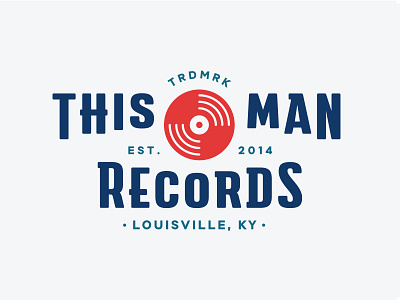 This Man Records customtypes logo logotype louisville record recordlabel type