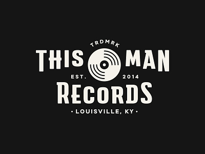 This Man Records customtypes logo logotype louisville record recordlabel type