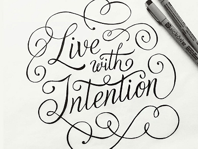 Live with Intention Final Sketch